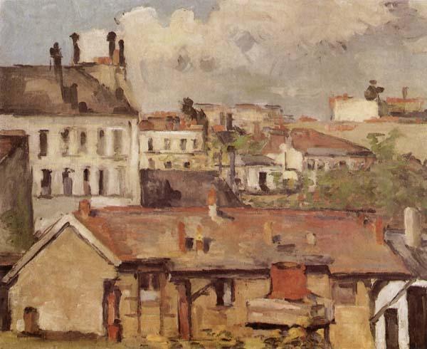 Paul Cezanne Roofs Sweden oil painting art